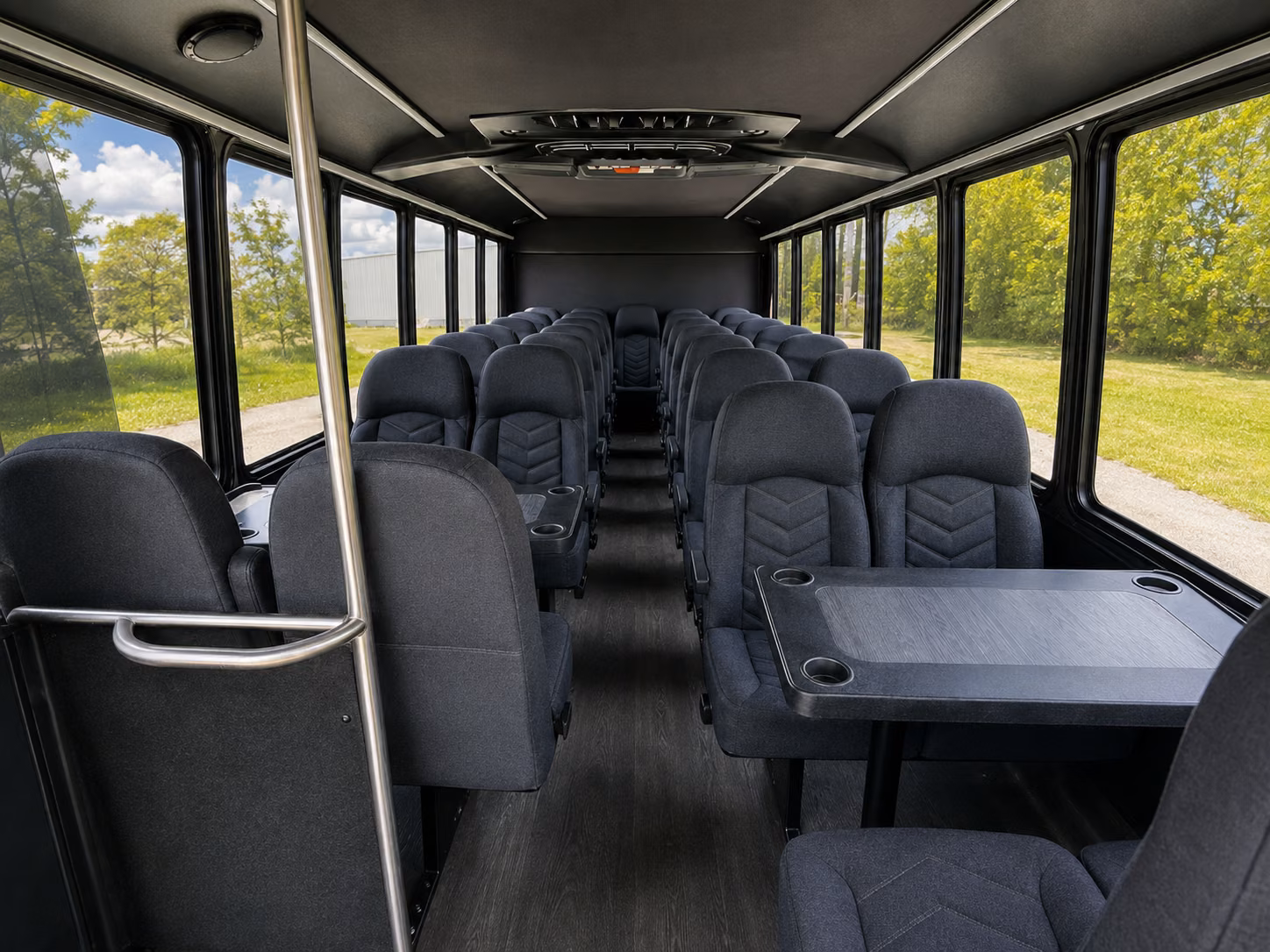 quincy 18 passenger minibus interior