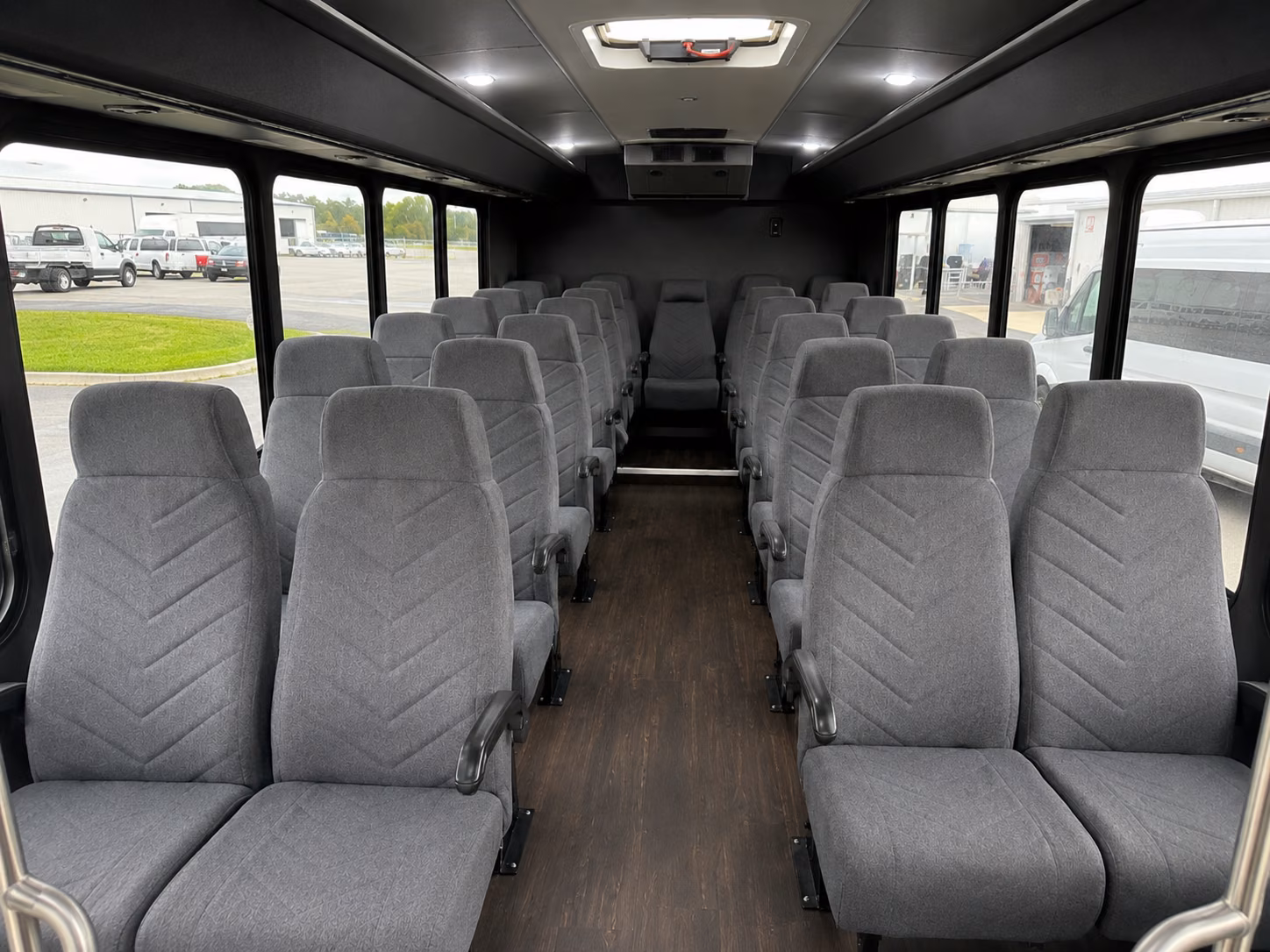 quincy 20 passenger minibus interior