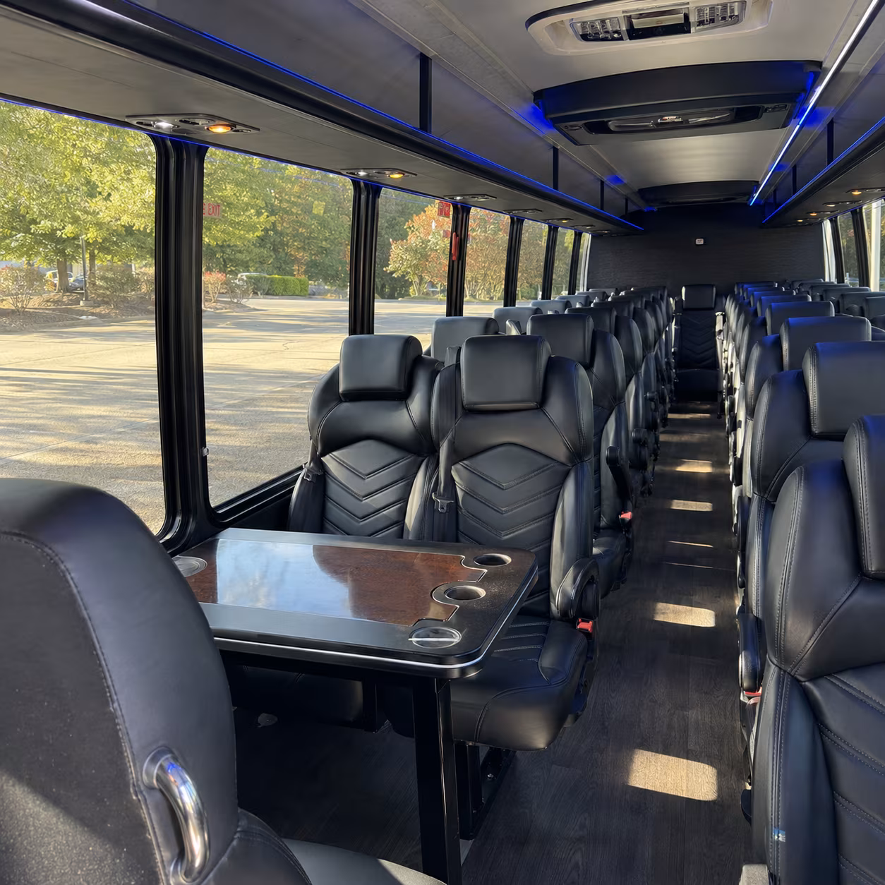 quincy 30 passenger minibus interior