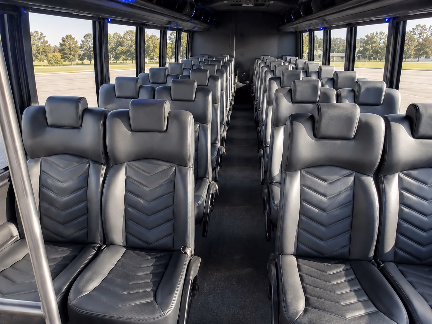 quincy long distance transportation onboard seating