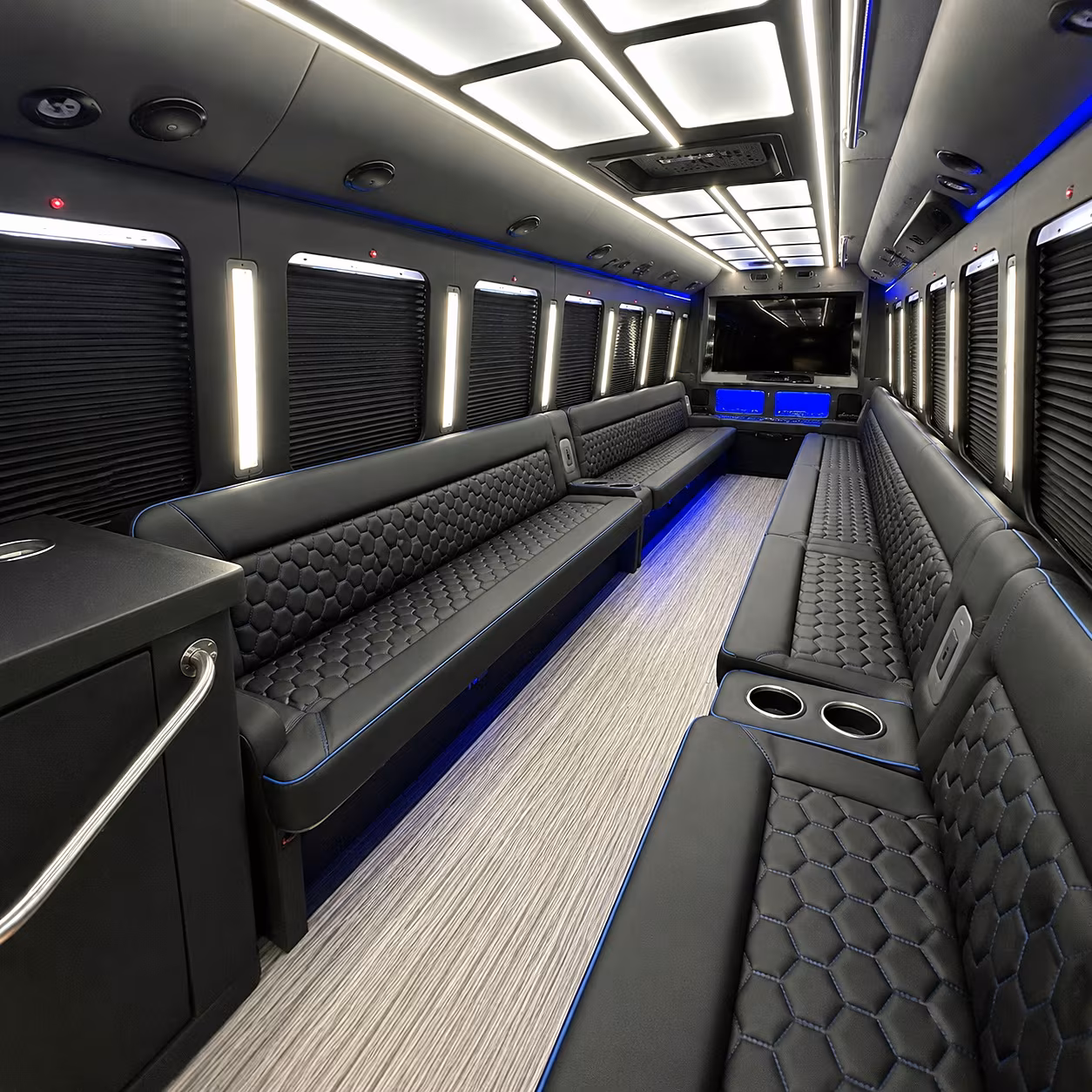 quincy party bus inside