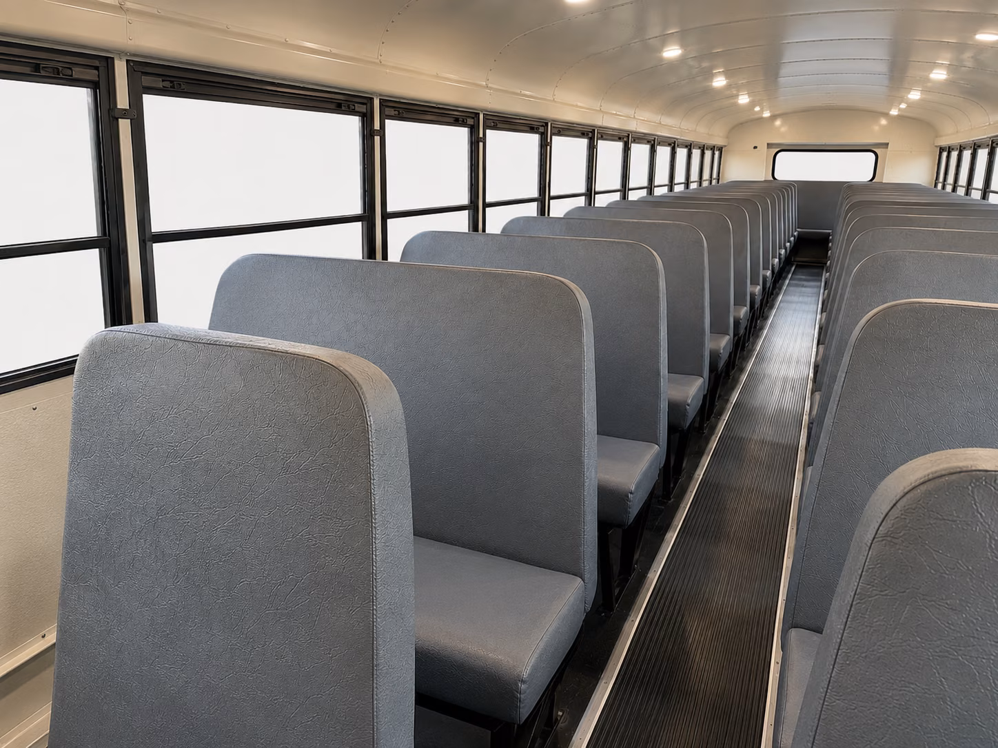 quincy school bus interior