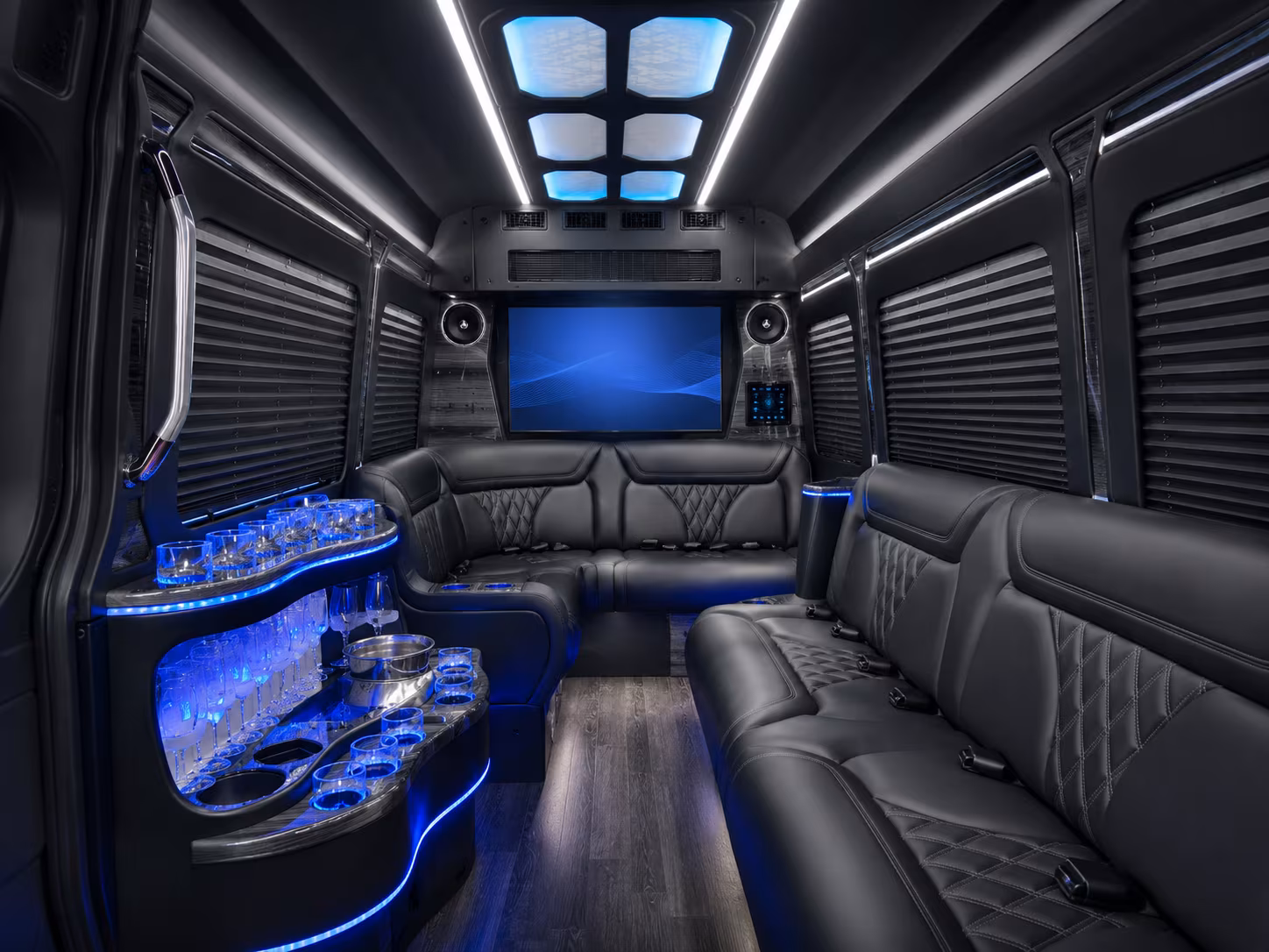 quincy sprinter limousine inside