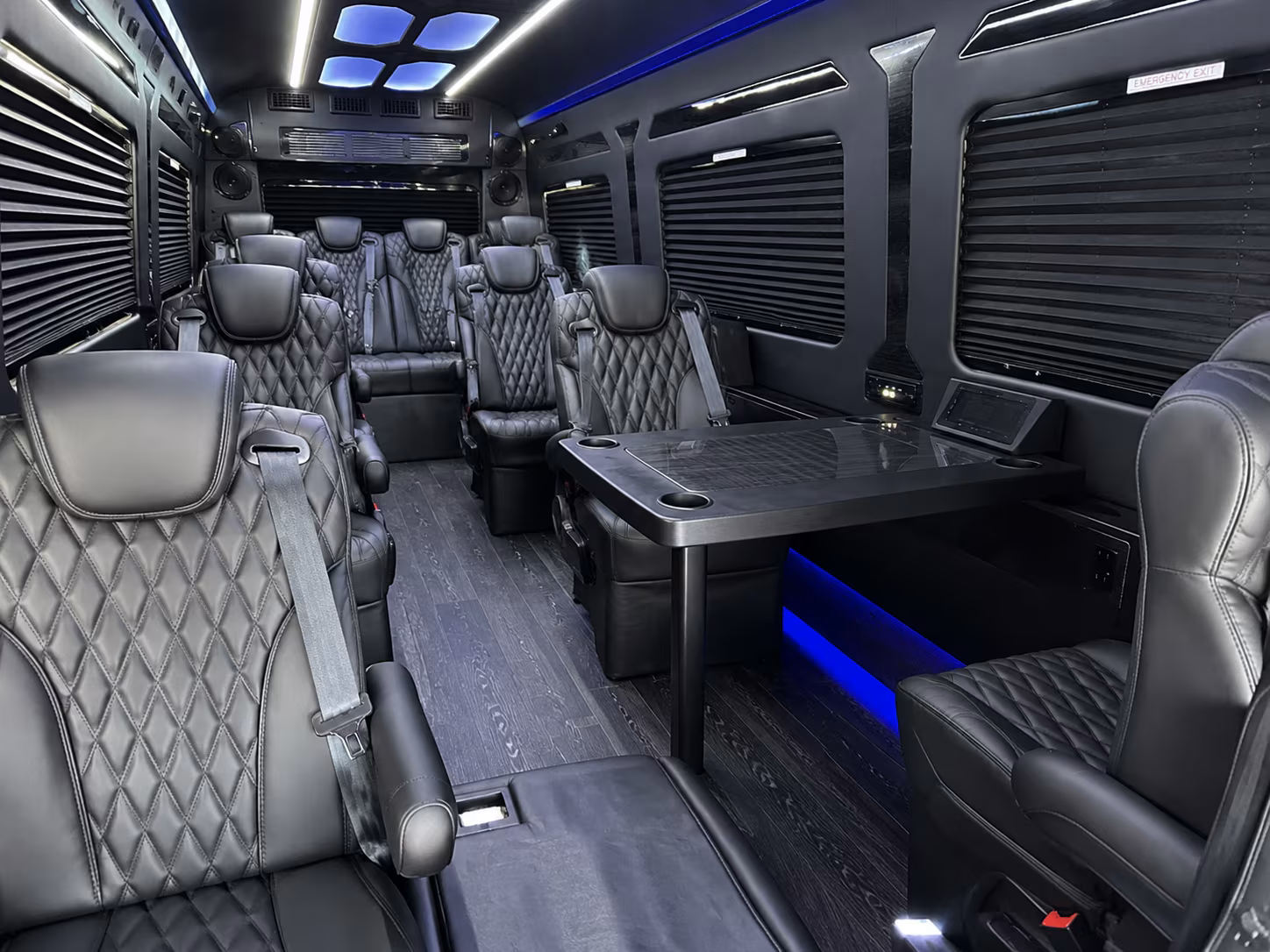 quincy sprinter van with driver inside