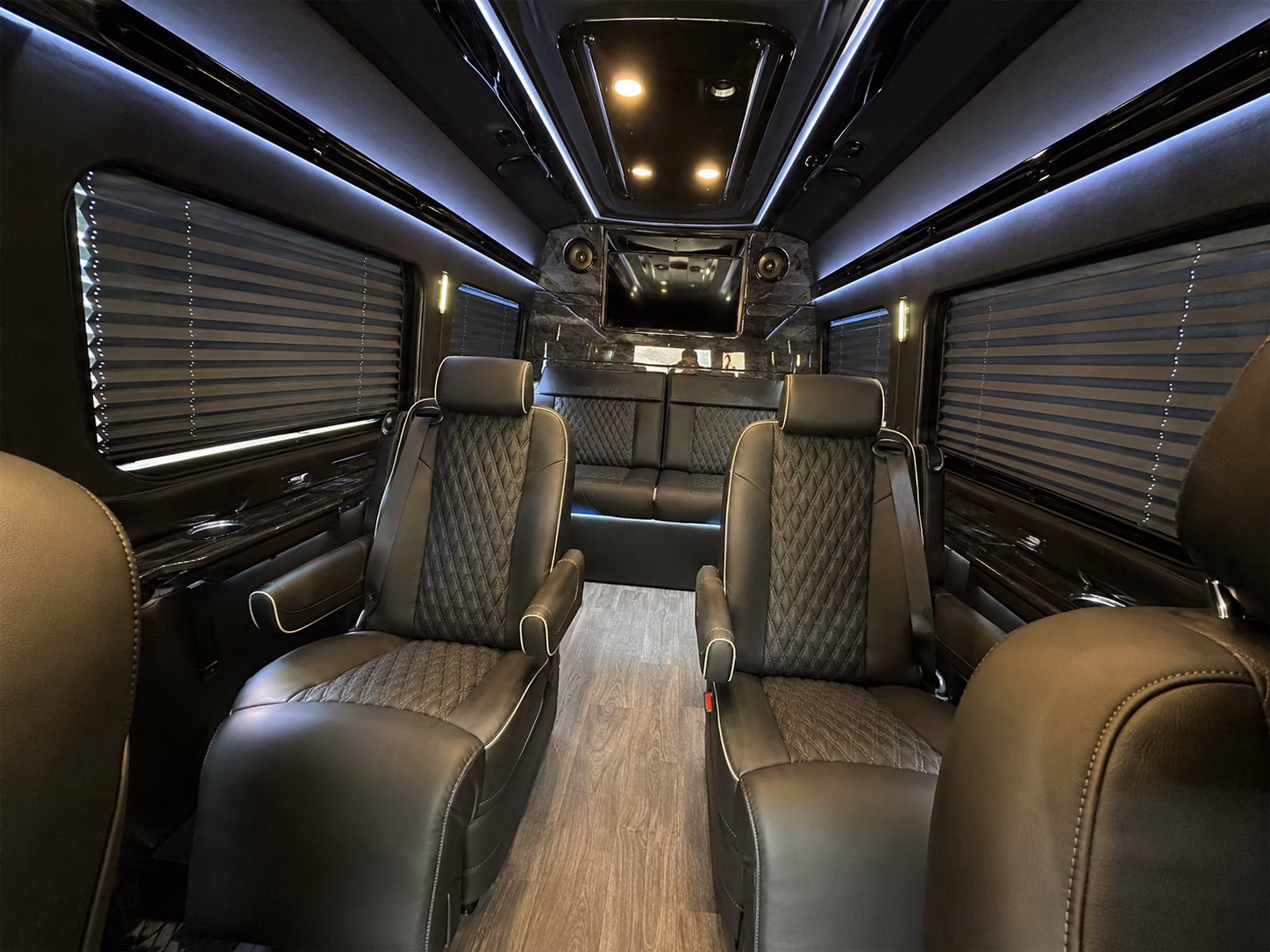 quincy sprinter van with driver interior